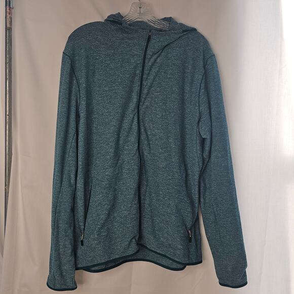Lululemon Surge Warm Full ZipHeathered Laguna size Large - Picture 3 of 8